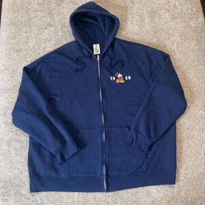 1928 Disney Parks Disneyland Resort Mickey Mouse Full Zip Hoodie 2X